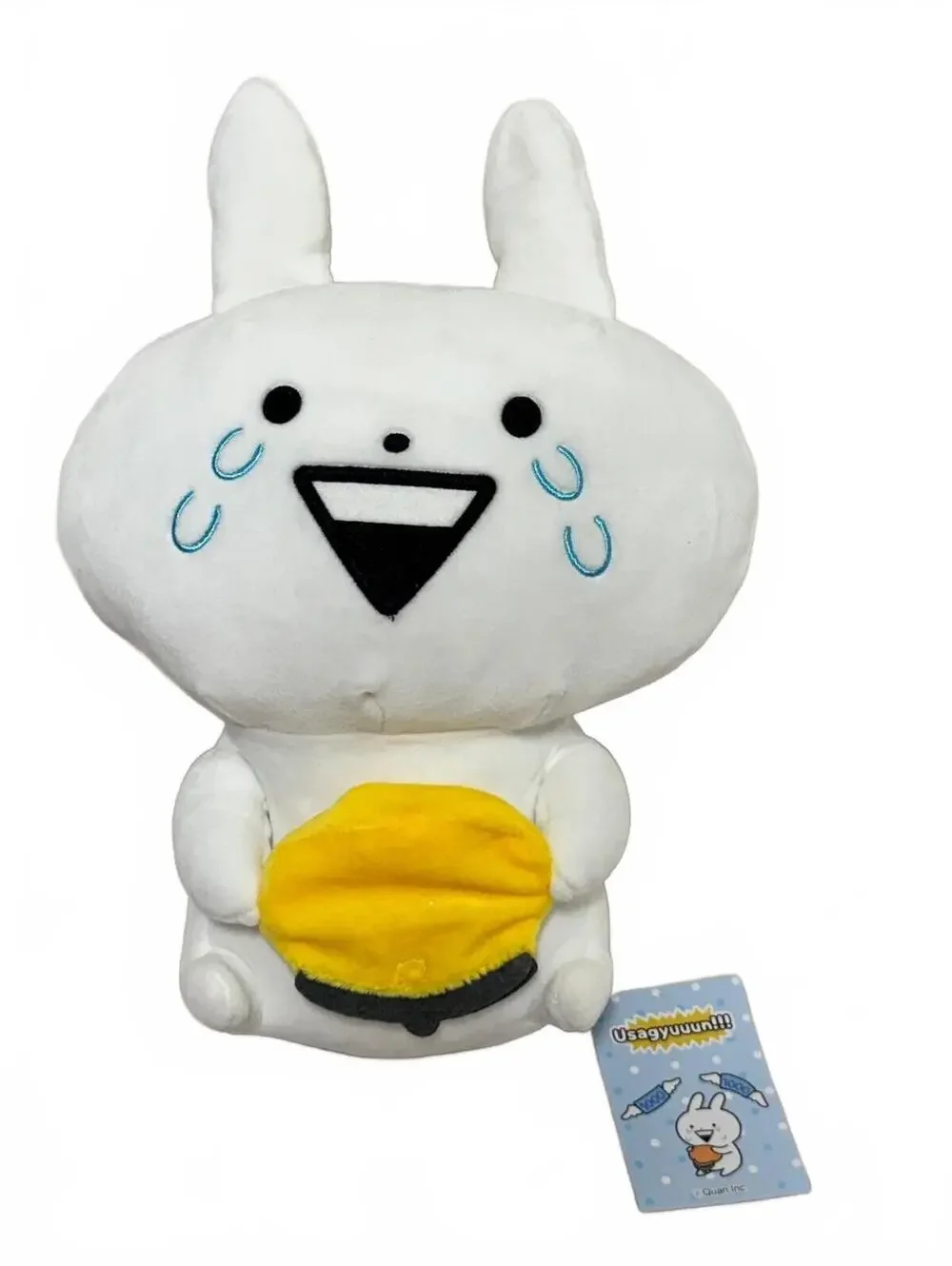 Usagyuuun Crying Bunny holding Coin Purse Plush Fukuya Quan Inc White 10